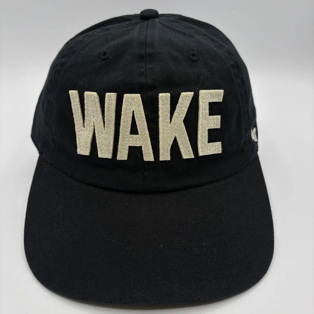 Wake Forest Demon Deacons 47 Brand Hat Strap Back Cap One Size Black NCAA NEW